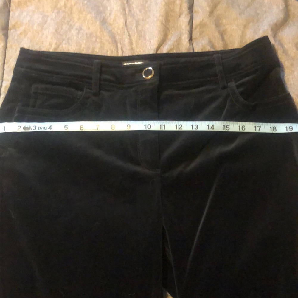J. Crew NWOT shortened to 29” length black velveteen pants. Size 14 - Picture 7 of 8